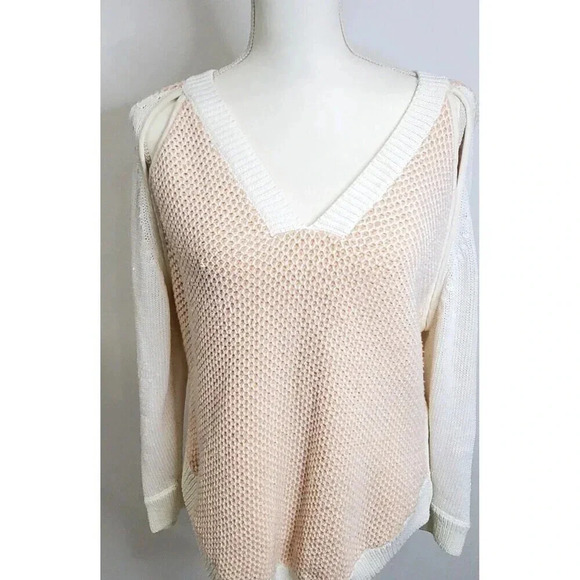 Phillip lim 3.1 Sweater Peach and Beige long sleeve size Medium - Picture 1 of 8